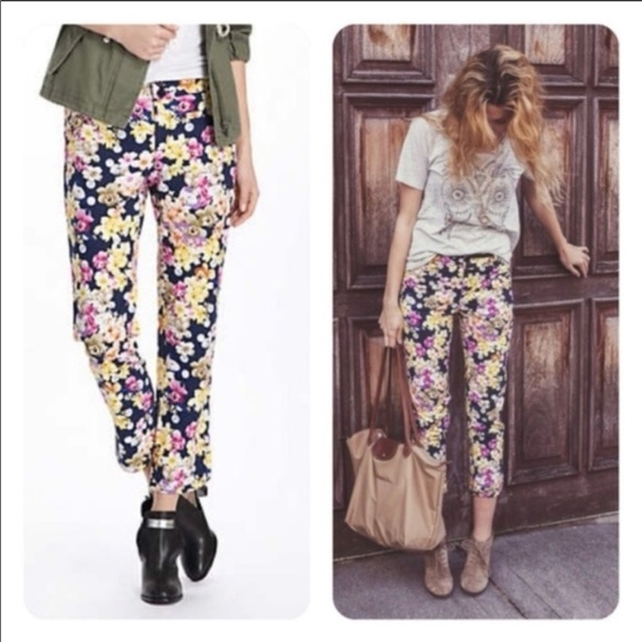 Anthropologie Pants - ANTHROPOLOGIE CARTONNIER Miniflora Charlie Ankle Trouser Pants—SZ. 4